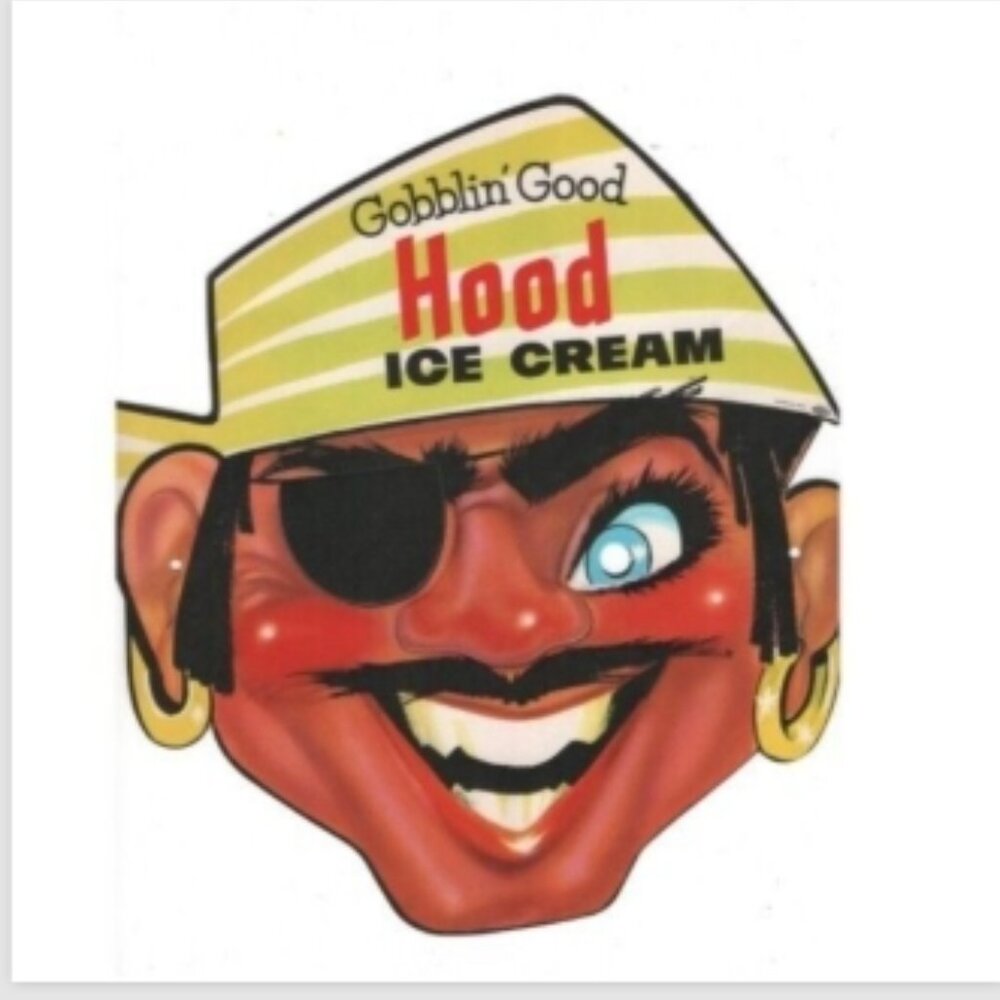 Vintage Hood Ice Cream Halloween Mask Halloween Decor Advertising Dairy